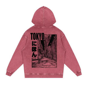 Men Breathable Acid <b>Wash</b> Pullover Hoodie With Custom Screen Printed Design on Back <b>for</b> <b>Sale</b> in All Colours Men Bulk Fade Hoodies - Product Image 1