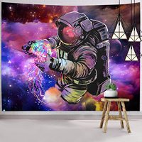 Bébé nouveau-né, psychédélique, galaxie, espace, planète, univers, fantaisie, mystique, imprimé personnalisable, printemps été, 20x150cm, enfants
