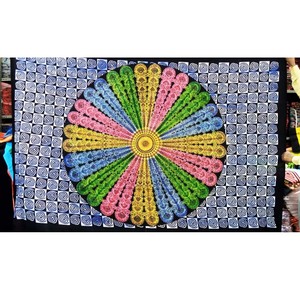 Tapisseries en coton imprimées Mandala peintes à la main de meilleure qualité, dernière conception du fabricant indien pour la décoration murale - Product Image 1