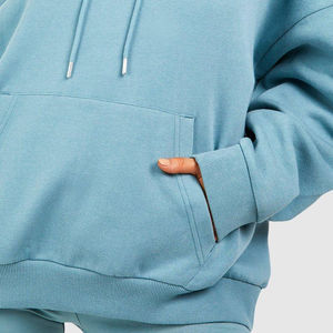 Sudadera con capucha de gran tamaño para mujer de alta calidad, transpirable, con hombros caídos, estampado de logotipo personalizado, ropa de calle, servicio OEM de talla XS - Product Image 5