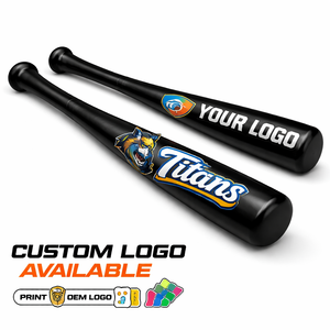 Bâton de baseball en bois d'érable avec logo personnalisé Utilisation professionnelle en édition noire Léger 1 pièce Haute performance - Product Image 1