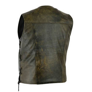 Chaleco de Moda de Cuero 100% de Buena Calidad, Precio Razonable, Ropa para Hombre, Chaleco de Cuero en Venta - Product Image 6