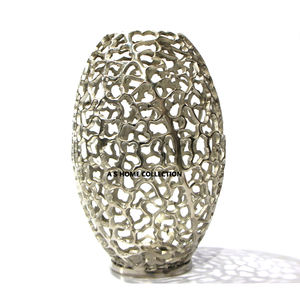 Jarrón de flores con acabado dorado de forma redonda de metal de latón de estilo minimalista, precio barato Premium de alta durabilidad - Product Image 2