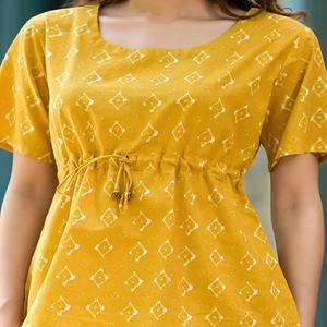 Conjunto de Pantalones Cortos Casuales Vintage de Dos Piezas con Estampado Personalizado para Mujer, Pantalones de Cintura Elástica con Manga Tres Cuartos, 100% Algodón, Verano - Product Image 5