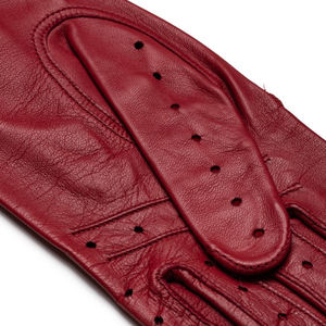 Nouveauté, gants de conduite unisexes en cuir d'agneau de couleur unie personnalisés, antidérapants, respirants, coupe-vent - Product Image 3