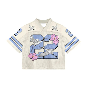 เสื้อเจอร์ซีย์ผ้าตาข่ายแฟชั่นสำหรับผู้ชายเสื้อฟุตบอลสไตล์วินเทจและฟุตบอลฝรั่งเศสเสื้อเจอร์ซี่โอเวอร์ไซส์2025พรีเมี่ยมออกแบบได้ตามต้องการ - Product Image 3