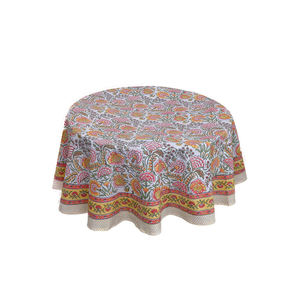 New Arrival Woven Jacquard <b>Tablecloths</b> Events HandBlock Printed Well Absorbing 100%Cotton 20 Sheeting <b>Tablecloth</b> 180 Cms Bulk - Product Image 3