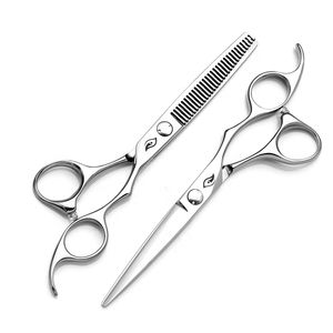 Tijeras de peluquería de acero inoxidable 440C de Japón, tijeras de corte de pelo de alta calidad, tijera de nuevo diseño con peines 2 en 1 - Product Image 1