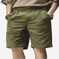 Nouveau Short Cargo Homme 2024 Tendance Décontracté Taille Mi-Haute Élastique Respirant 100% Coton Non Tissé Toile Imprimée Numérique