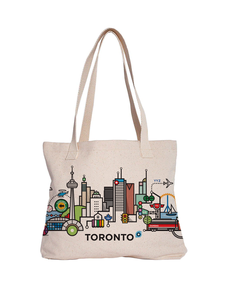 2025 nouveau sac d'épicerie fourre-tout en toile de coton biologique recyclé avec sac en coton imprimé Logo - Product Image 5