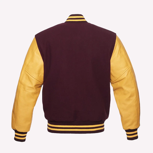 Dernier modèle de veste Letterman Varsity pour hommes avec manches en cuir brodées sur mesure pour l'hiver Sports d'université en plein air - Product Image 2
