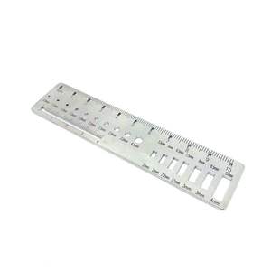 Orthopedic Wire Gauge Slot Measuring <b>Ruler</b> Stainless Steel 0.8mm/4.0mm Hole Sizing Instrument Veterinary Surgical Instrument - Product Image 5