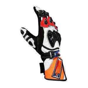 Guantes transpirables de cuero de motocicleta Retro de piel de oveja de alta calidad para guantes de carreras - Product Image 2