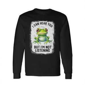 Camiseta de manga larga Frog Premium con diseño promocional: Puedo oírtelo pero no te estoy escuchando - Product Image 2