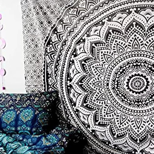 ม่านลายแมนดาลาแบบดั้งเดิมผ้าแขวนผนังลายแมนดาลาแบบโบราณผ้าปูเตียงแบบแขวนผนังผ้าคลุมโต๊ะโยคะขายส่ง - Product Image 1