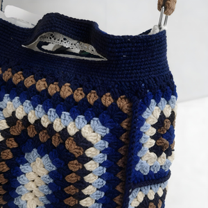 2025 New Fashion Handmade <b>Wool</b> Crochet Crossbody Bag with ZIP Closure Single Strap for Lady Autumn/Winter - Product Image 5