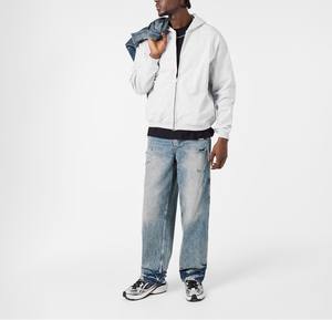 Sudadera con capucha de lana de algodón para hombre para invierno Sudadera con capucha clásica para hombre de lana de algodón con cordón ajustable - Product Image 3