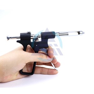 Pistola jeringa Dental 1 Juego de acero inoxidable tipo de prensa cuantitativa jeringa 1,8 ml instrumento quirúrgico Dental - Product Image 1