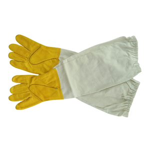 ถุงมือเลี้ยงผึ้งแบบยาวถุงมือสีเหลืองระบายอากาศได้ดีถุงมือสำหรับเลี้ยงผึ้งผู้รักษาประตูออกแบบโลโก้ได้ตามต้องการ - Product Image 5