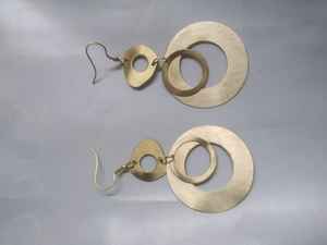 Simple <b>Fashion</b> Minimalist Geometric Brass Rose Gold Plated 14K <b>Hoop</b> <b>Earring</b> for Women's Party Jewelry From Falak World Export - Product Image 4