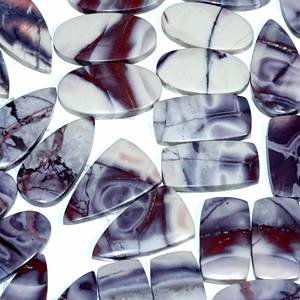 Par de jaspe de porcelana Natural superior, piedras preciosas sueltas, jaspe de porcelana, mezcla de forma y tamaño, par de cabujones, piedras preciosas para la fabricación de joyas - Product Image 2