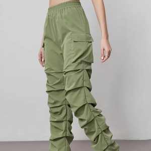 Qualité supérieure droite femme pantalon 100% coton biologique Cargo pantalon femmes respirant Design décontracté en gros pantalon - Product Image 1