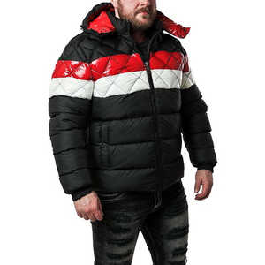 Chaquetas de burbujas con estampado de logotipo personalizado con chaqueta acolchada con capucha chaqueta de invierno ropa informal cómoda y transpirable - Product Image 6