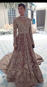 New Beautiful Heavy Embroidery on <b>Bridal</b> <b>Jacket</b> & Lehenga Dress with Embellished Crystal Glass Beads,dabka Work for Wedding@2024 - Product Image 5
