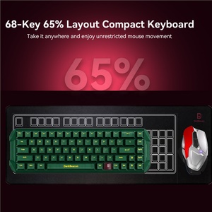 Teclado Magnético con Cable Flux 68 Verde, 65% de Teclas, Interruptor de Efecto Hall, Montaje Gasket, 8000Hz Rapid Trigger, SOCD, Teclado Web Driver - Product Image 4