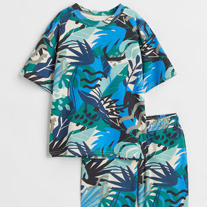 Costume à manches longues pour garçon, survêtement en coton, ensemble de vêtements vierges, pyjama pour enfants, vêtements d'été - Product Image 5