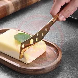 Multifuncional 3 uds esparcidor de mantequilla de queso cuchillo de acero inoxidable \ juego de cuchillos de queso de cocina profesional - Product Image 5