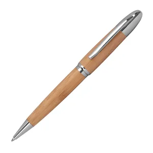 Penna Promozionale Personalizzata Elizabeth in Metallo e Bambù - Product Image 1