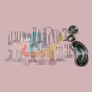 ชุดเครื่องมือผ่าตัด laparotomy พื้นฐานสำหรับการผ่าตัดรักษาด้วยตนเองทำจากสเตนเลสเกรดทางการแพทย์มาตรฐานเยอรมัน - Product Image 1