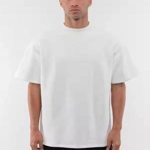 เสื้อยืดคอกลมคอกลมลายกราฟิกสำหรับผู้ชายผ้าฝ้ายบ็อกซี่รุ่นโอเวอร์ไซส์ - Product Image 4