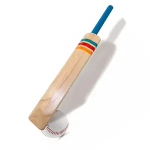 solid wood cricket bat wooden outdoor game for kids garden game croquet set