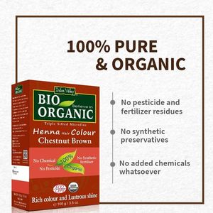 100% Pure Bio Organic Herbal Henna Tinte para el cabello en polvo semipermanente con amoníaco PPD Free Custom Logo Buen precio al por mayor - Product Image 3