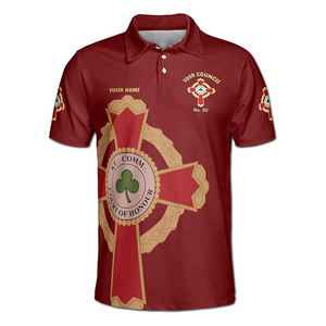 Polo personalizado de Knight Commander Court of Honor para hombre, Polo de manga corta hecho a medida de alta calidad para hombre - Product Image 5