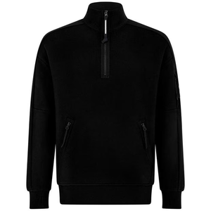 Sweat en coton confortable tous les jours sweat à manches longues hommes vêtements confortables couleur unie deux poches sweat unisexe mode - Product Image 1