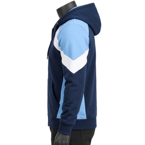 Sweat à capuche streetwear avec impression sérigraphique, logo personnalisé, vente en gros, sweats à capuche pour hommes, OEM, fermeture éclair tendance, 100% coton uni - Product Image 3