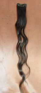 Postiches à clipser crues Extensions de cheveux humains indiens Remy avec couleur naturelle Extensions de cheveux indiens crus Remy - Product Image 4