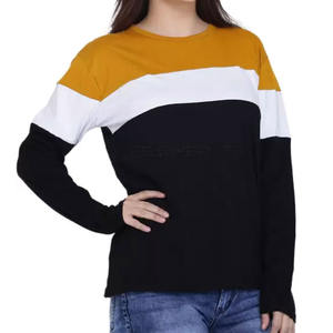 Prix de gros Sweat-shirt pour femme en tricot uni teint sur mesure, style actuel, décontracté, respirant, séchage rapide - Product Image 5
