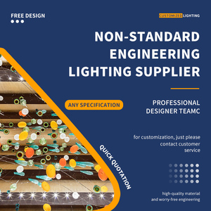 Thiết kế hiện đại trong nhà bằng gỗ trang trí ánh sáng mặt dây chuyền khách sạn sảnh Bar hội trường sáng tạo đèn chùm LED treo đèn - Product Image 6