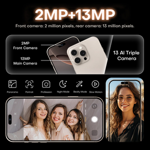 Nuevo Teléfono Inteligente I16 Pro Max de 6.6 Pulgadas HD+ 4G |   MTK6739 4GB+64GB |   Cámara de 2MP+13MP |   Teléfonos Móviles con Desbloqueo Facial y por Huella Dactilar - Product Image 4