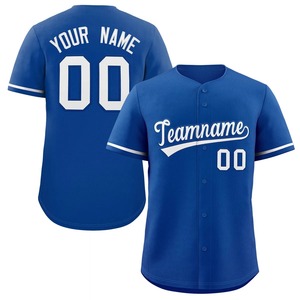 Uniforme d'entraînement de jeu de softball de haute qualité maillots de baseball brodés personnalisés cardigan bouton respirant numéro de nom de chemise - Product Image 2