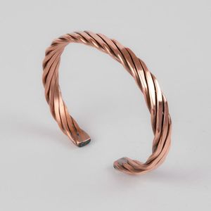 Thin Fine Jewelry <b>Copper</b> Magnet Therapy Bangles Fashionable <b>Bracelets</b> with Simple Design Available for Sale - Product Image 2