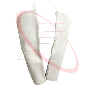 ขายส่งหนังสีขาวแขนมือหนังเชื่อมแขนความปลอดภัยหนังแขนความปลอดภัยเสื้อผ้าทํางาน - Product Image 2