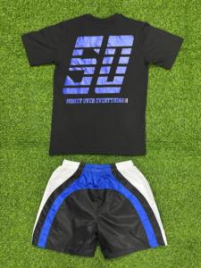 2025 Top Quality <b>Men's</b> <b>T</b>-<b>Shirt</b> & <b>Shorts</b> <b>Set</b> Slim Fit Twin <b>Sets</b> With Your Custom Logos <b>and</b> <b>Designs</b> Breathable Made in Pakistan - Product Image 2