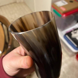 Cuerno de Búfalo Natural de Alta Calidad, Pulido a Mano, de Inspiración Vikinga, Ecológico, Color Natural, con Grabado de Logotipo Personalizado - Product Image 2