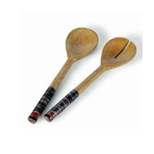 Serveur à salade en bois européen pour servir la salade Nouveau serveur à salade Deign en vente entière prix maison et cuisine - Product Image 3