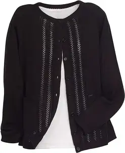 Ethereal Elements Women's Sweaters Cardigan, Button Down Long Sleeve Knit Cardigan 2023